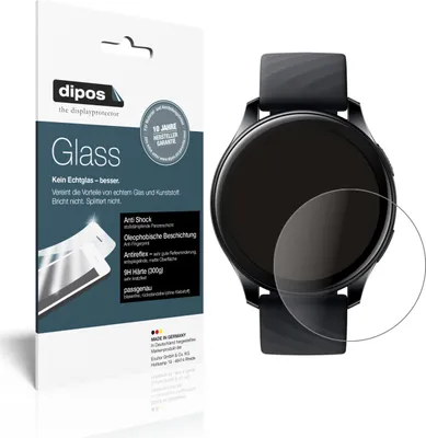 Zdjęcie produktu dla 1x folia ochronna do OnePlus Watch (46 mm) matowa - folia antywstrząsowa 9H z plastikowym szkłem Dipos Glass