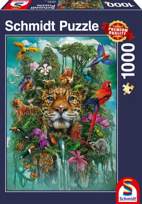 Image de Schmidt Spiele 58960 Puzzle Le roi de la jungle - 1 000 pièces