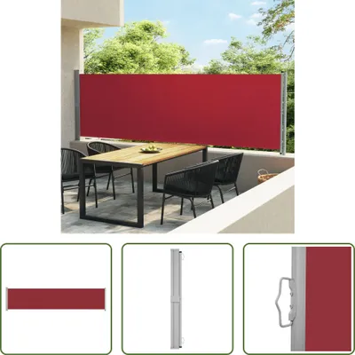 Produktbild von The Living Store Seitenmarkise Ausziehbar 140x600 cm Rot