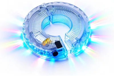 Obrázek produktu pro ROCKBROS Světlo do náboje kola, 7 barev, blikající LED dioda s dobíjením přes USB, 3 režimy, vodotěsné