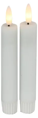 Produktbild von Countryfield LED Stabkerzen weiß 15cm 2 Stück - stimmungsvolle Beleuchtung