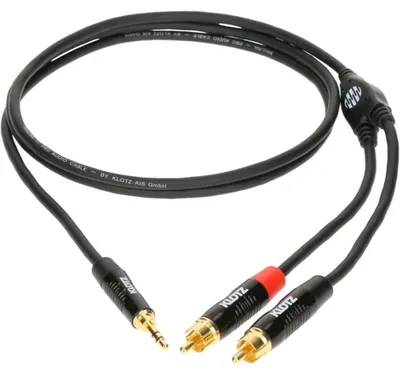 3,5 mm Klinke auf 2x Cinch Audiokabel 1,5 m