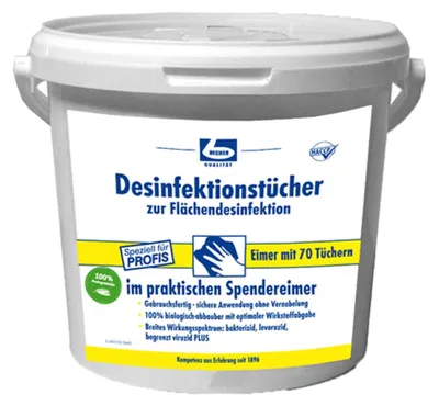 Produktbild von Becher Desinf.Tücher Eimer70St