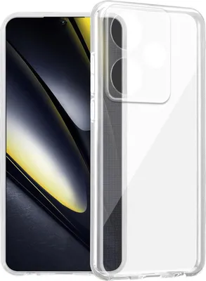 Image de Cadorabo Housse pour Xiaomi Poco F6 en TRANSPARENT COMPLET Housse de protection en silicone TPU flexible Back Case Cover Etui Handy Hülle