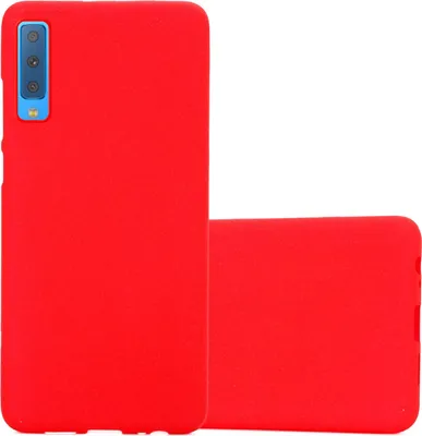 Produktbild von Cadorabo Schutzhülle für Samsung Galaxy A9 2018 Hülle in Rot Handyhülle TPU Etui Cover Case