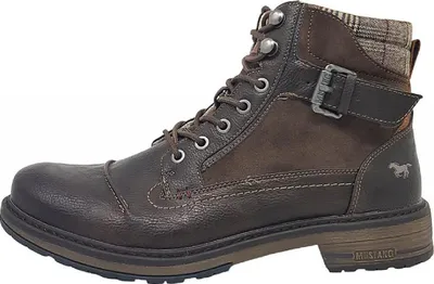Produktbild von Mustang Herrenschuhe Stiefel Warmfutter Schnürer Braun Freizeit, Schuhgröße:46 EU