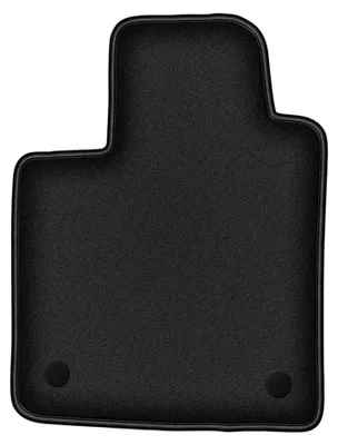 Obrázek produktu pro Velurový kobereček řidiče pro: Renault Twingo II 2007-2014 (hatchback) – 1 ks, černý, na míru – Wielganizator DURBAN