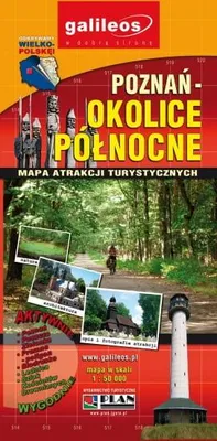 Immagine prodotto di Poznan - zona nord. Mappa delle attrazioni turistiche (Touristenkarte auf Polnisch)