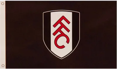 Produktbild von Fulham FC - Fahne, Wappen SG28726 (Einheitsgröße) (Schwarz/Weiß/Rot)