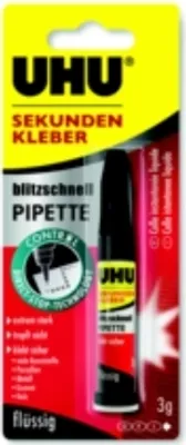 Obrázek produktu pro Lepidlo UHU s přesnou pipetou - extrémně rychlé, 3g