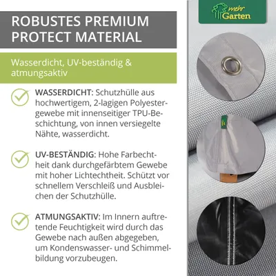 Produktbild von Protect Schutzhülle Gartenliege, Größe:210 x 75 x 40 cm