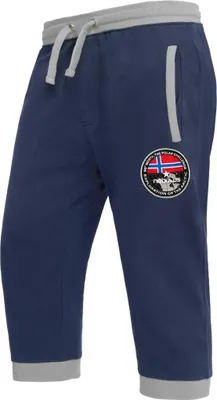 Zdjęcie produktu dla Nebulus spodnie dresowe CAPRI męskie, szorty rekreacyjne, spodnie casual, P4907 - męskie, granatowo-szary, S