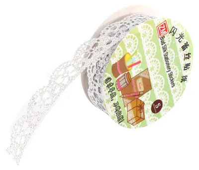 Produktbild von 1pc Siliver Hollow Lace Sticky Paper Tape Sticker Trim Decorative WrapHome, Furniture & DIY, Celebrations & Occasions, Party Supplies!