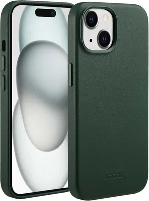 Image de Accezz MagSafe Leather Backcover pour l'Apple iPhone 15 - Cedar Green