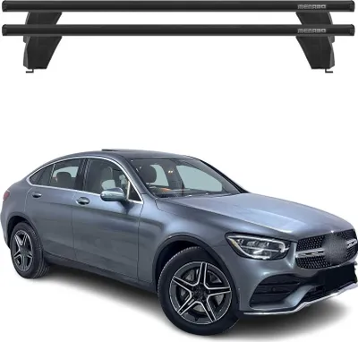 Produktbild von Menabo Dachträger Grundtäger für Mercedes GLC C253 2020-2022 75kg Alu Schwarz 2x