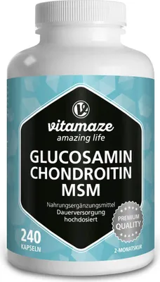 Produktbild von Glucosamin Chondroitin Msm Vitamin C Kapseln 240 St