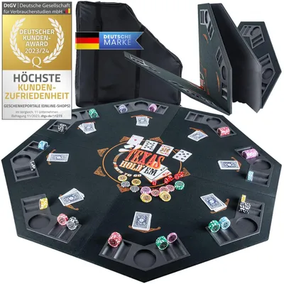 Obrázek produktu pro XXL podložka na pokerový stůl, rozměry 120x120 cm, skládací