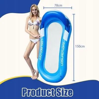 Zdjęcie produktu dla Materac wodny hamak siatka nadmuchiwany do basenu plaży dla dorosłych