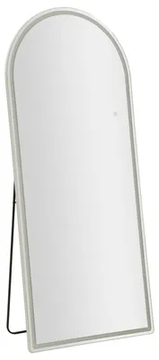 Produktbild von Bogen-Standspiegel mit beleuchtetem LED-Rahmen 77x177 cm