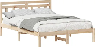 Obrázek produktu pro vidaXL Rám postele hnědý 120 x 190 cm z masivního borovicového dřeva