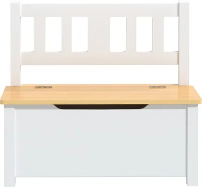 Produktbild von "im Sonderangebot" Kinderbank mit Stauraum Weiß und Beige 60x30x55 cm MDF DEMöbel 2766323