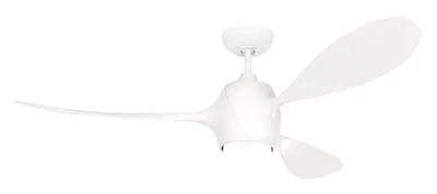 Produktbild von Energiespar Deckenventilator mit LED Beleuchtung und Fernbedienung Eco Fiore Weiß 142 cm