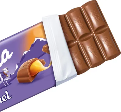 Obrázok produktu pre Milka Caramel Alpine Milk s jemnou mliečnou karamelovou náplňou100g