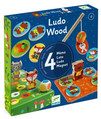 Zdjęcie produktu dla Edukacyjna gra LudoWood 4 w 1, Djeco