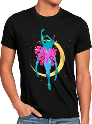 Produktbild von BaumwolleCloud Sailor Transformation Herren T-Shirt anime manga cosplay crystal