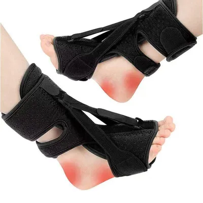 Produktbild von Plantarfasziitis-Nachtschiene, verstellbare Plantarfasziitis-Linderungsstütze für Männer und Frauen mit Plantarfasziitis