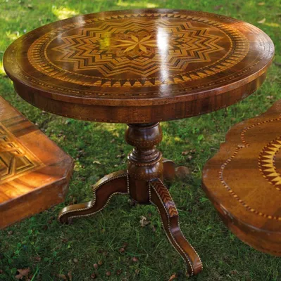 Produktbild von Esstisch Runder Tisch Esszimmer Wohnzimmer Garnitur Holz Design Tische Rund Neu