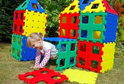 Produktbild von Xl Polydron Set 3 36Tlg. Steck-Spielplatten