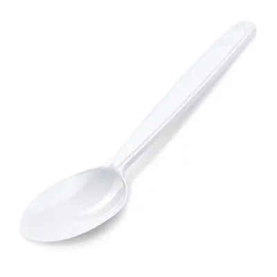 Produktbild von 200x Mehrweg Kaffeelöffel 13 cm weiß wiederverwendbar 125 Waschzyklen PP