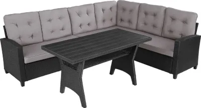 Produktbild von tectake® Rattan Lounge Catania für 6 Personen widerstandsfähig