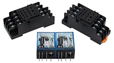 Produktbild von Elektromagnetisches Leistungsrelais HH54P - 14-Pin DPDT - 24V AC mit LED-Indikator