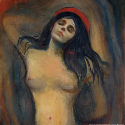 Zdjęcie produktu dla Obraz drukowany Edvard Munch - Madonna, 1894-1895 (40 x 40 cm)