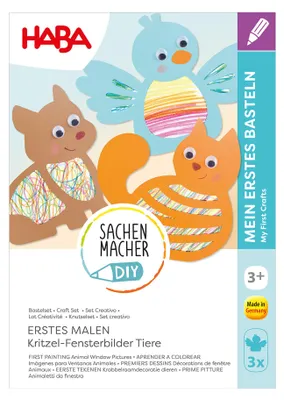 Produktbild von HABA Bastelset - Erstes Malen Kritzel-Fenster