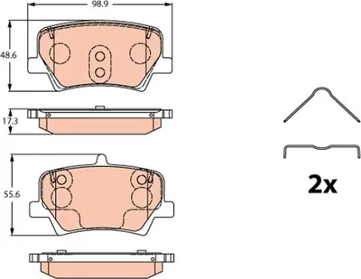 Immagine prodotto di Pastiglie Freno Volvo Posteriori Xc40 1,5-2,0 17-