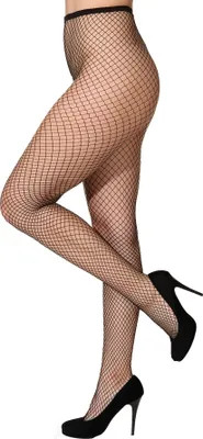 Produktbild von Netzstrumpfhose kleines Netz schwarz feinmaschig Karneval Kostüm Zubehör unisize