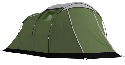 Produktbild von Outsunny Campingzelt für 3-4 Personen wasserdicht Familienzelt mit Schlafkabine