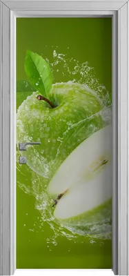 Produktbild von Tür Selbstklebende 80x210 cm Türfolie Türtapete Klebefolie - Früchte Spritzen