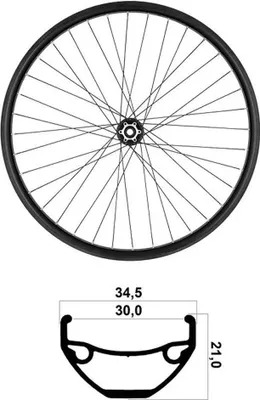 Produktbild von Mvtek 29´´ Tubeless Mtb Vorderrad Silber 15 x 100 mm Silber 15 x 100 mm