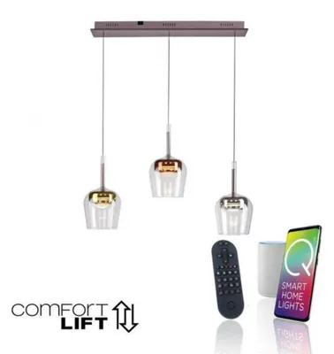 Produktbild von PAUL NEUHAUS Q-KON LED-Pendelleuchte, 3-armig, mehrfarbig, Smart Home, ZigBee, 2700–5000 K, Artikelnummer 2742-70