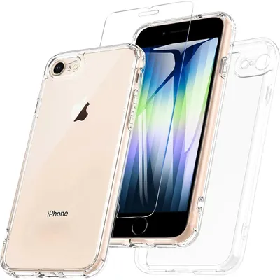 Image de Coque de protection pour iPhone SE 2020/2022, 8/7, antichoc, transparente