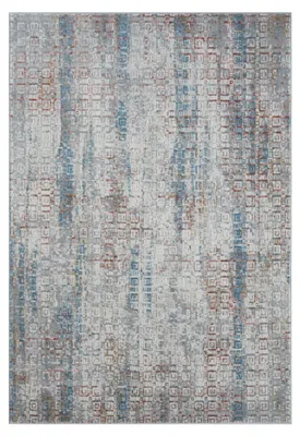 Obrázok produktu pre MY-RUG koberec, Leikny, 290x200, koberec s krátkym vlasom, sivý, mäkký, útulný, s krásnym vzorom, plochý, obdĺžnikový