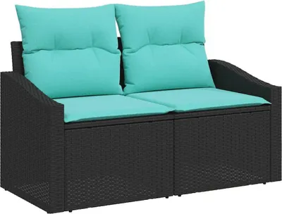 Produktbild von vidaXL Gartensofa Grau 123 x 62 x 69cm Poly-Rattan