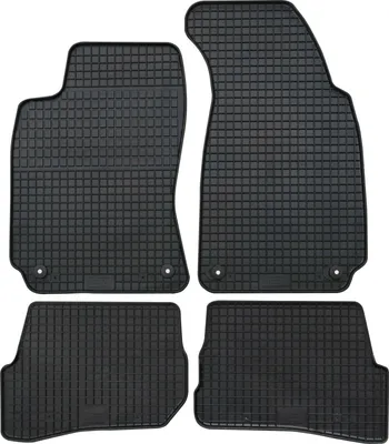 Produktbild von für VW Passat ab 09/1996-02/2005 Passform Fußmatten PETEX Gummimatten 4-teilig schwarz Allwettermatten Gummifußmatten