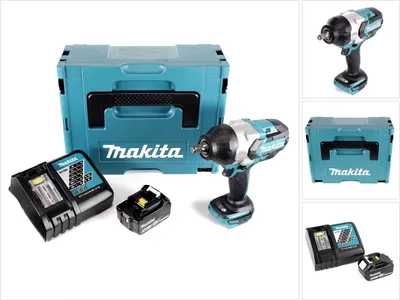 Zdjęcie produktu dla Makita DTW 1002 RF1J akumulatorowy klucz udarowy 1/2" 18V 1000Nm bezszczotkowy + 1x akumulator 3.0Ah + ładowarka + Makpac