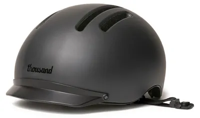 Image de Casque Vélo Urbain Noir Taille L - Protection Légère Et Design Rétro - Thousand