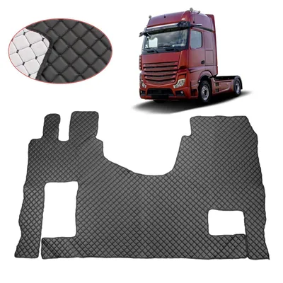 Image de Tapis de sol pour camion Pour Mercedes Actros MP4 MP5 Automatique Couverture noire